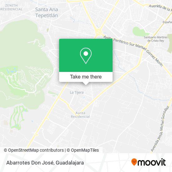 Abarrotes Don José map