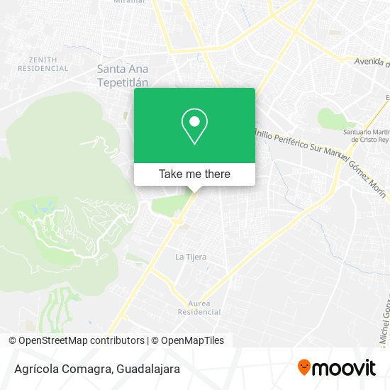 Agrícola Comagra map