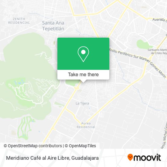 Meridiano Café al Aire Libre map