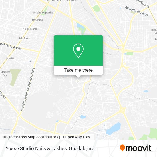 Yosse Studio Nails & Lashes map