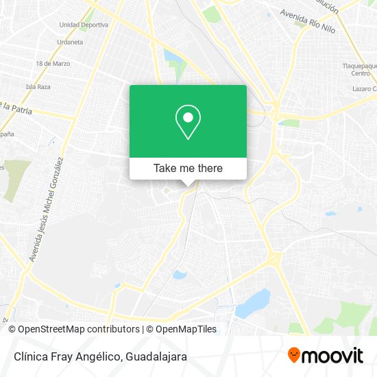 Clínica Fray Angélico map