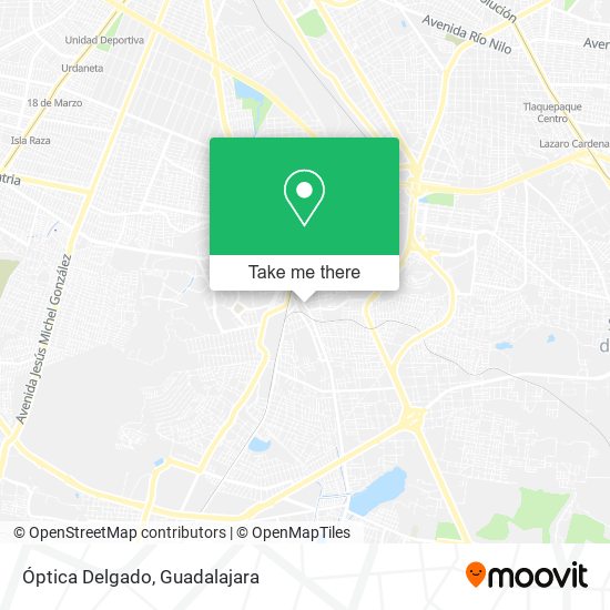 Óptica Delgado map