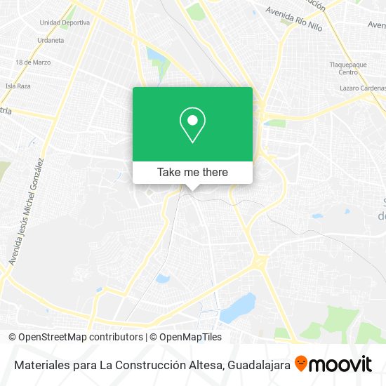 Mapa de Materiales para La Construcción Altesa