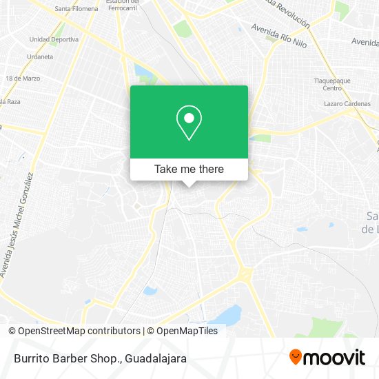 Mapa de Burrito Barber Shop.