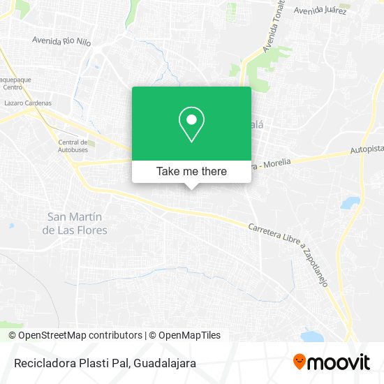 Recicladora Plasti Pal map