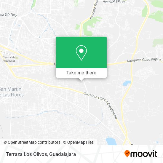 Mapa de Terraza Los Olivos