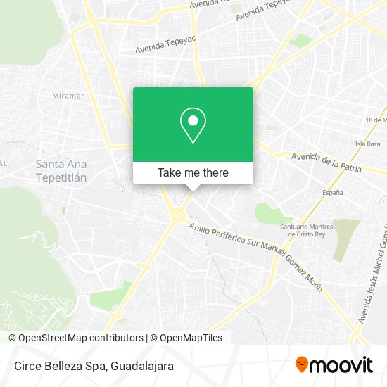 Circe Belleza Spa map