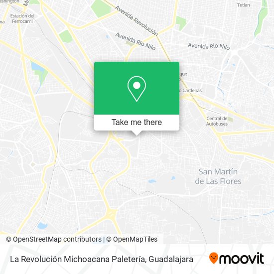 Mapa de La Revolución Michoacana Paletería