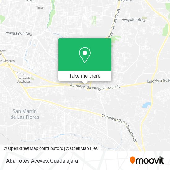 Abarrotes Aceves map