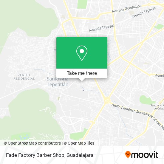 Mapa de Fade Factory Barber Shop