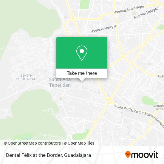 Mapa de Dental Félix at the Border
