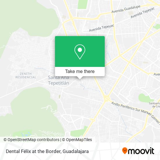 Dental Félix at the Border map