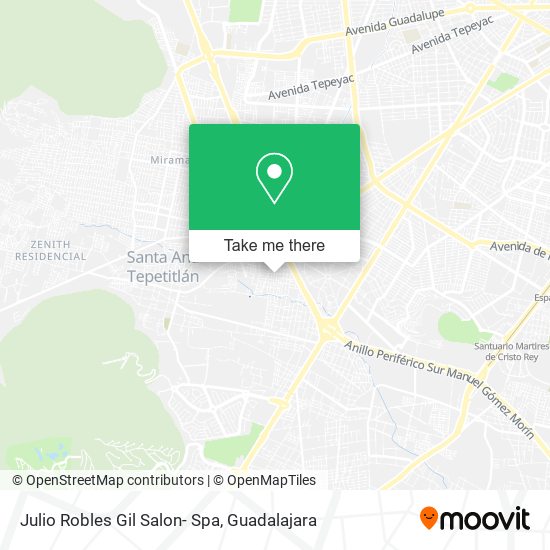 Mapa de Julio Robles Gil Salon- Spa