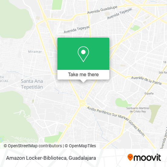 Mapa de Amazon Locker-Biblioteca