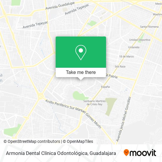 Mapa de Armonía Dental Clínica Odontológica