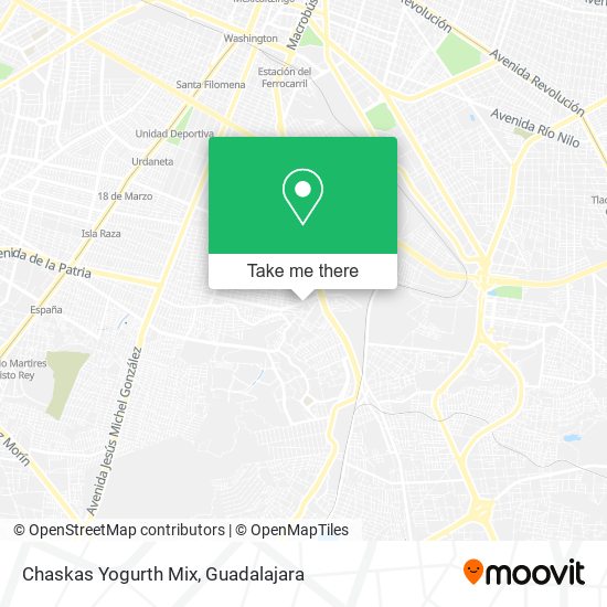 Mapa de Chaskas Yogurth Mix