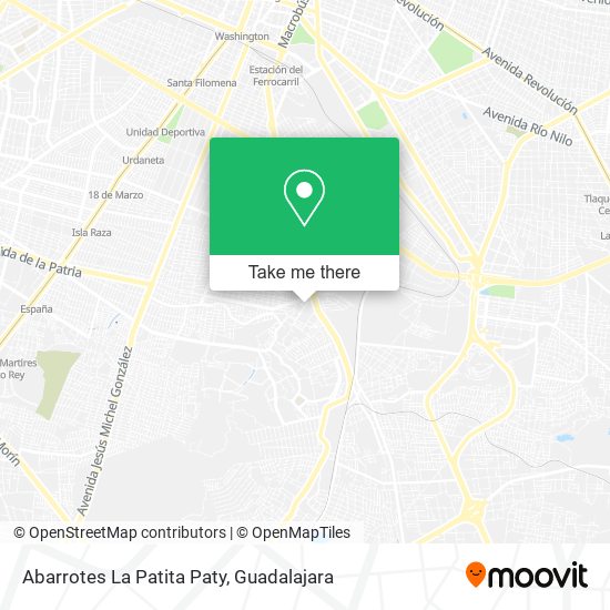 Abarrotes La Patita Paty map