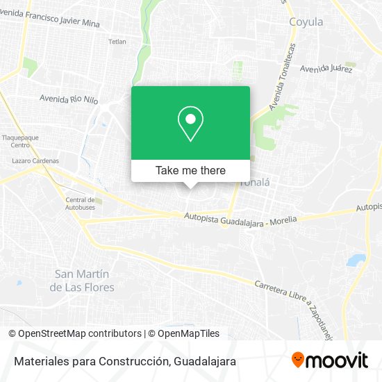 Mapa de Materiales para Construcción