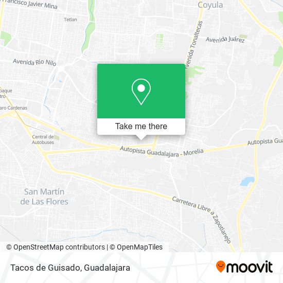 Tacos de Guisado map