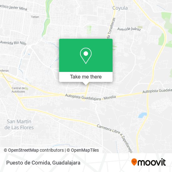 Mapa de Puesto de Comida