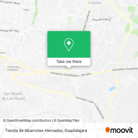 Mapa de Tienda de Abarrotes Hernadez