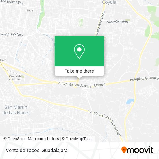 Venta de Tacos map