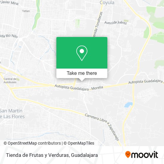 Mapa de Tienda de Frutas y Verduras