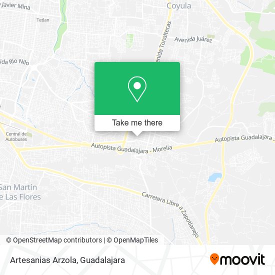 Mapa de Artesanias Arzola