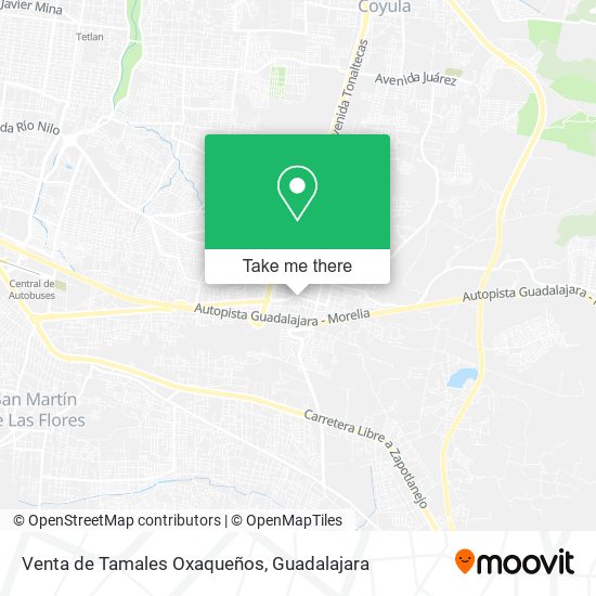 Venta de Tamales Oxaqueños map