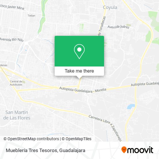 Mueblería Tres Tesoros map