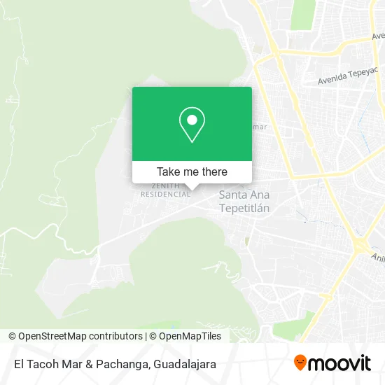 El Tacoh Mar & Pachanga map