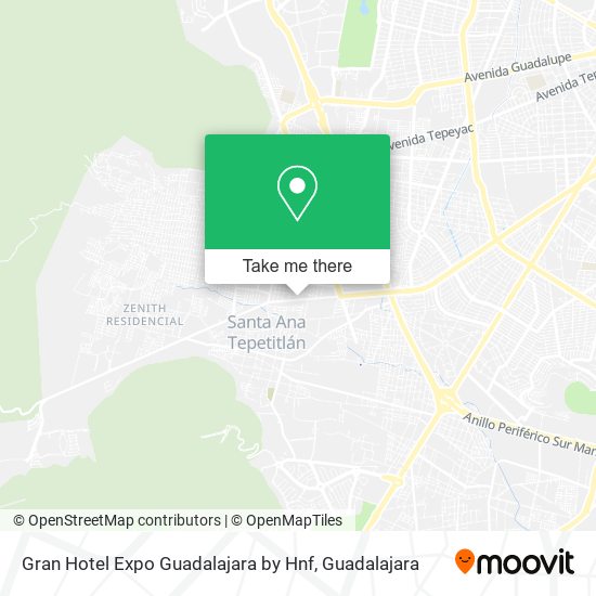 Mapa de Gran Hotel Expo Guadalajara by Hnf