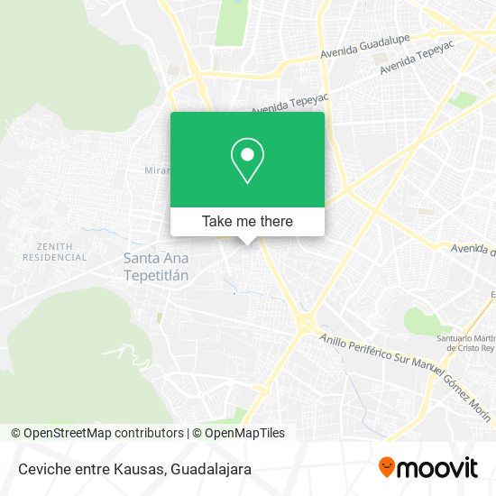 Mapa de Ceviche entre Kausas