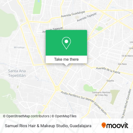 Samuel Rios Hair & Makeup Studio map