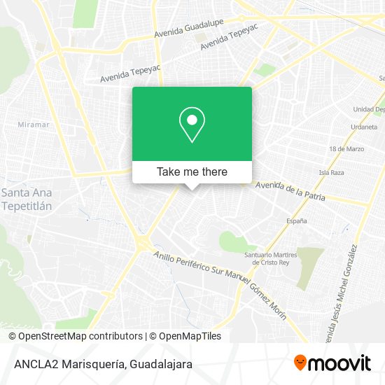 Mapa de ANCLA2 Marisquería