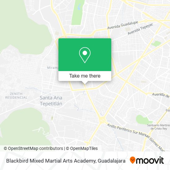 Blackbird Mixed Martial Arts Academy map
