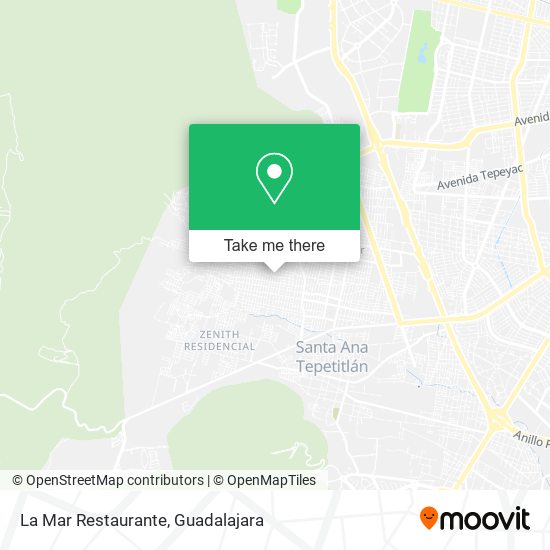 La Mar Restaurante map