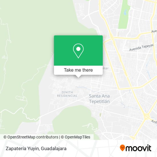 Zapatería Yuyin map