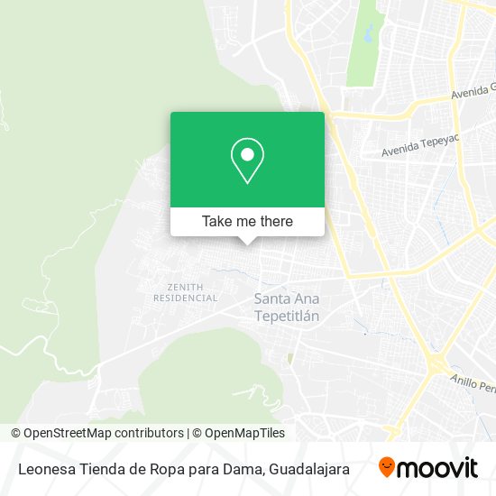Leonesa Tienda de Ropa para Dama map
