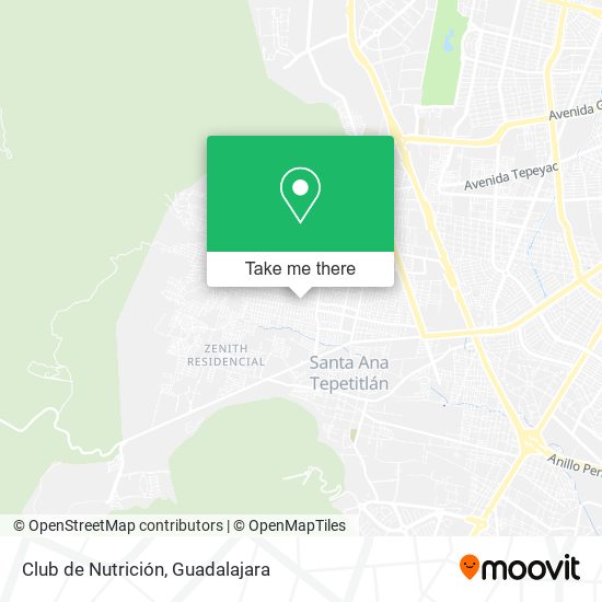 Mapa de Club de Nutrición