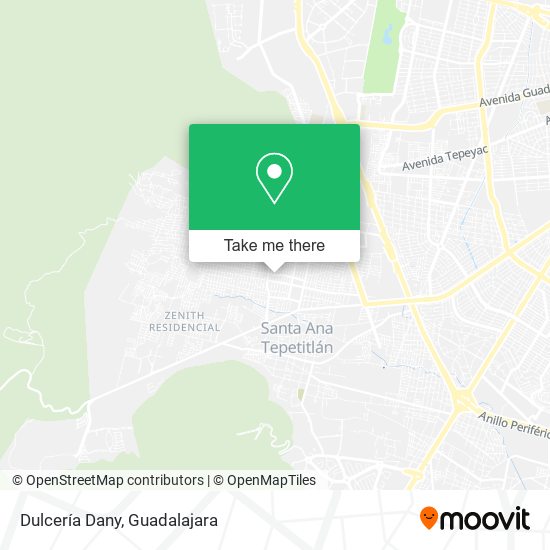 Mapa de Dulcería Dany