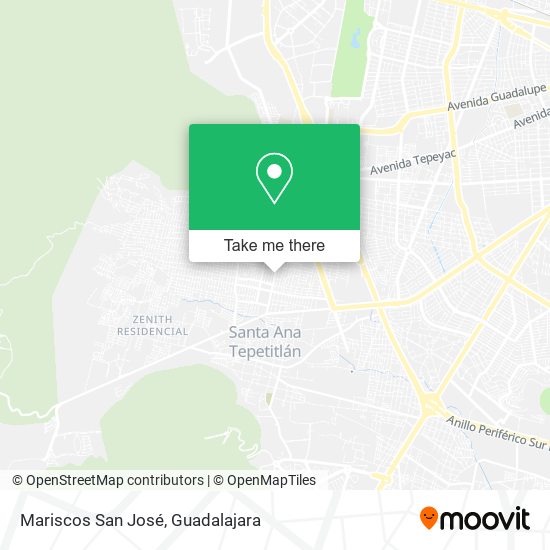 Mapa de Mariscos San José