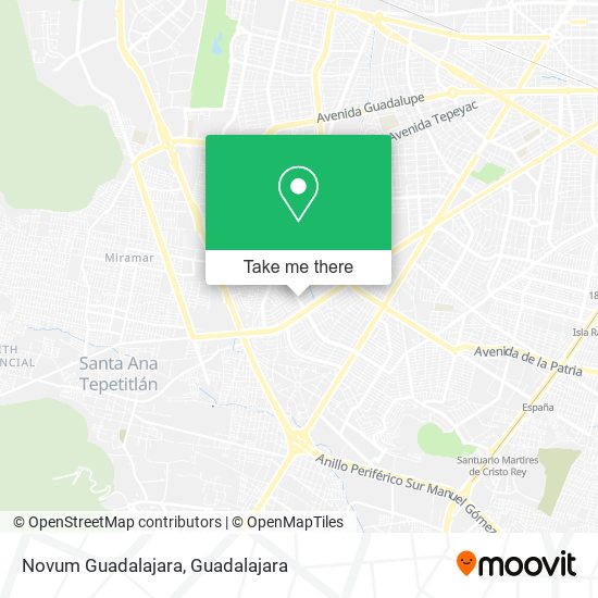 Novum Guadalajara map