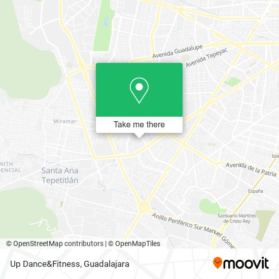 Up Dance&Fitness map