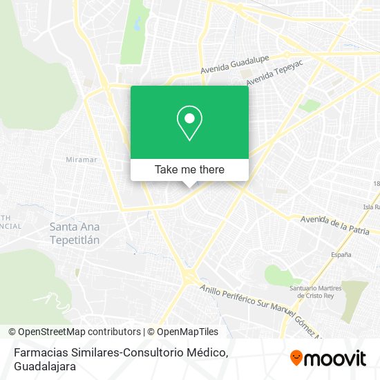 Farmacias Similares-Consultorio Médico map