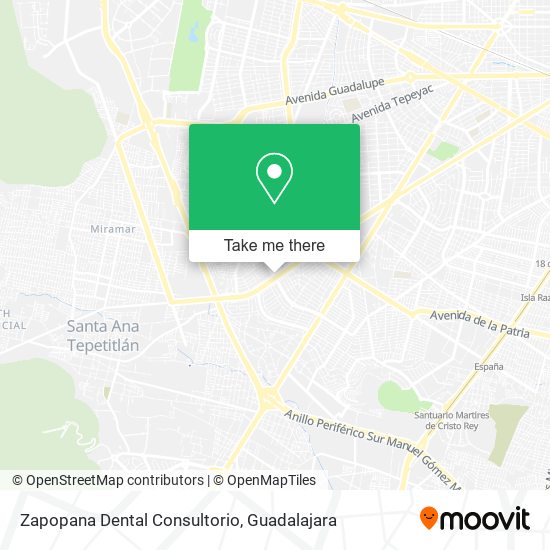 Mapa de Zapopana Dental Consultorio