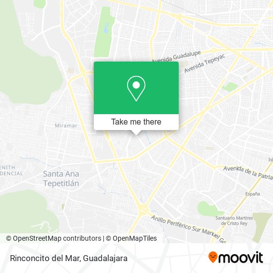 Rinconcito del Mar map
