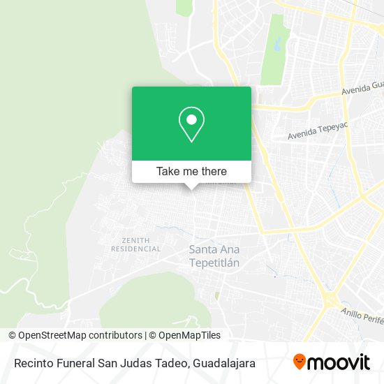 Recinto Funeral San Judas Tadeo map