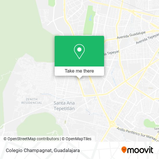 Colegio Champagnat map