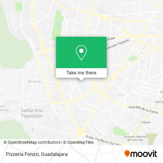 Mapa de Pizzería Fonzzi
